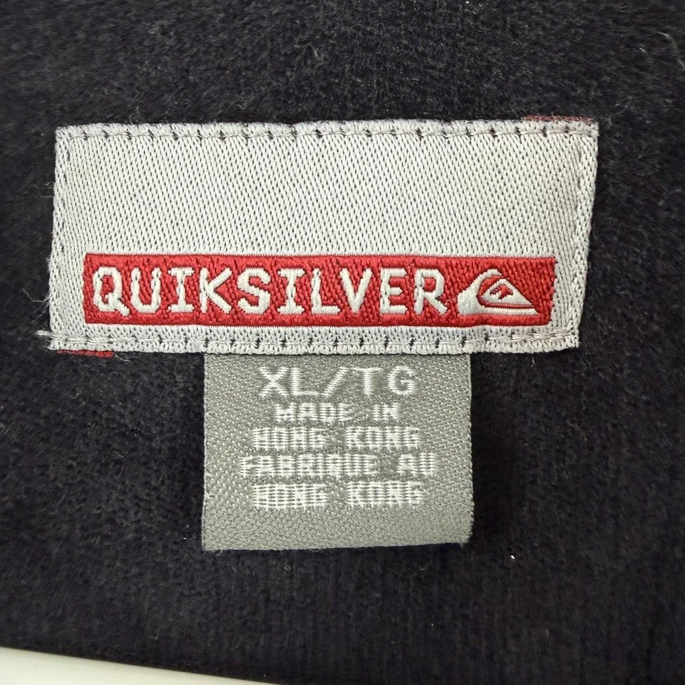 Vintage Quiksilver Jacket Mens XL Black Corduroy Military Shirt Jacket Y2K‎ Gorp